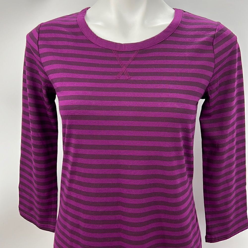 Gilligan O’Malley 3/4 sleeve striped night gown size small
